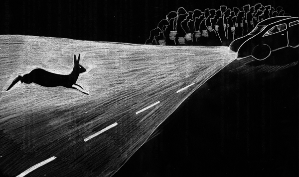 Sagenstark | Der Hase am Kreisel